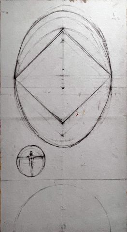 Geometric sketch with figure