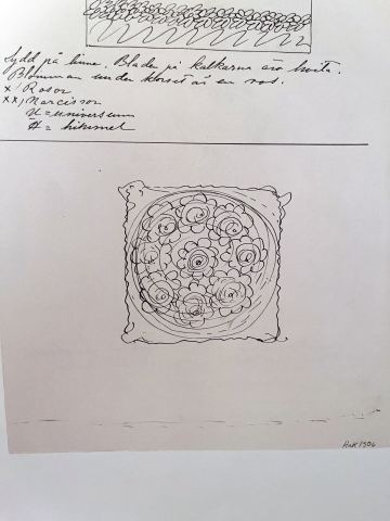 Embroidered on Linen - Roses